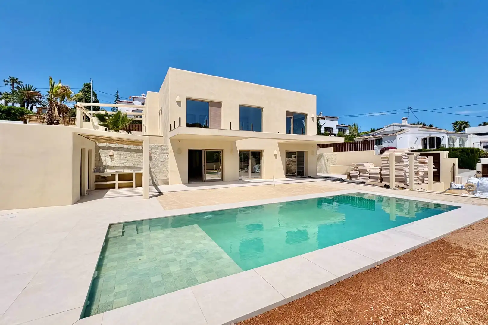 Exterior view of Houses for sale in Jávea / Xàbia  with Air Conditioner, Heating and Private garden