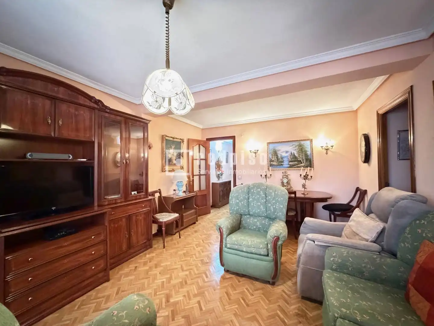 Wohnzimmer von Wohnung zum Verkauf in Leganés mit Heizung, Parkett und Terrasse