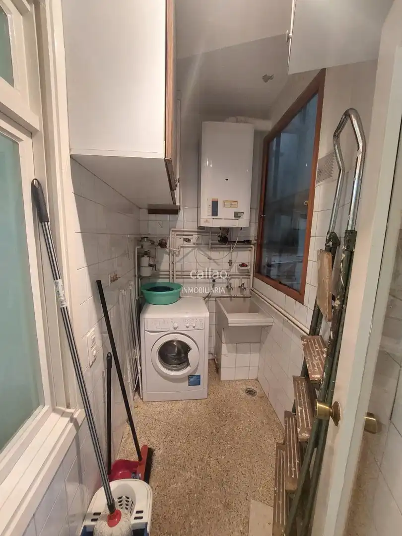 Kitchen of Flat for rent in Ferrol  with Heating, Furnished and Balcony