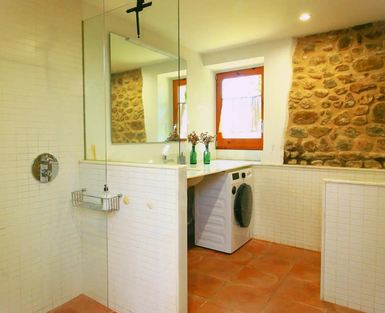 Badezimmer von Country house zur Miete in Bordils, Girona