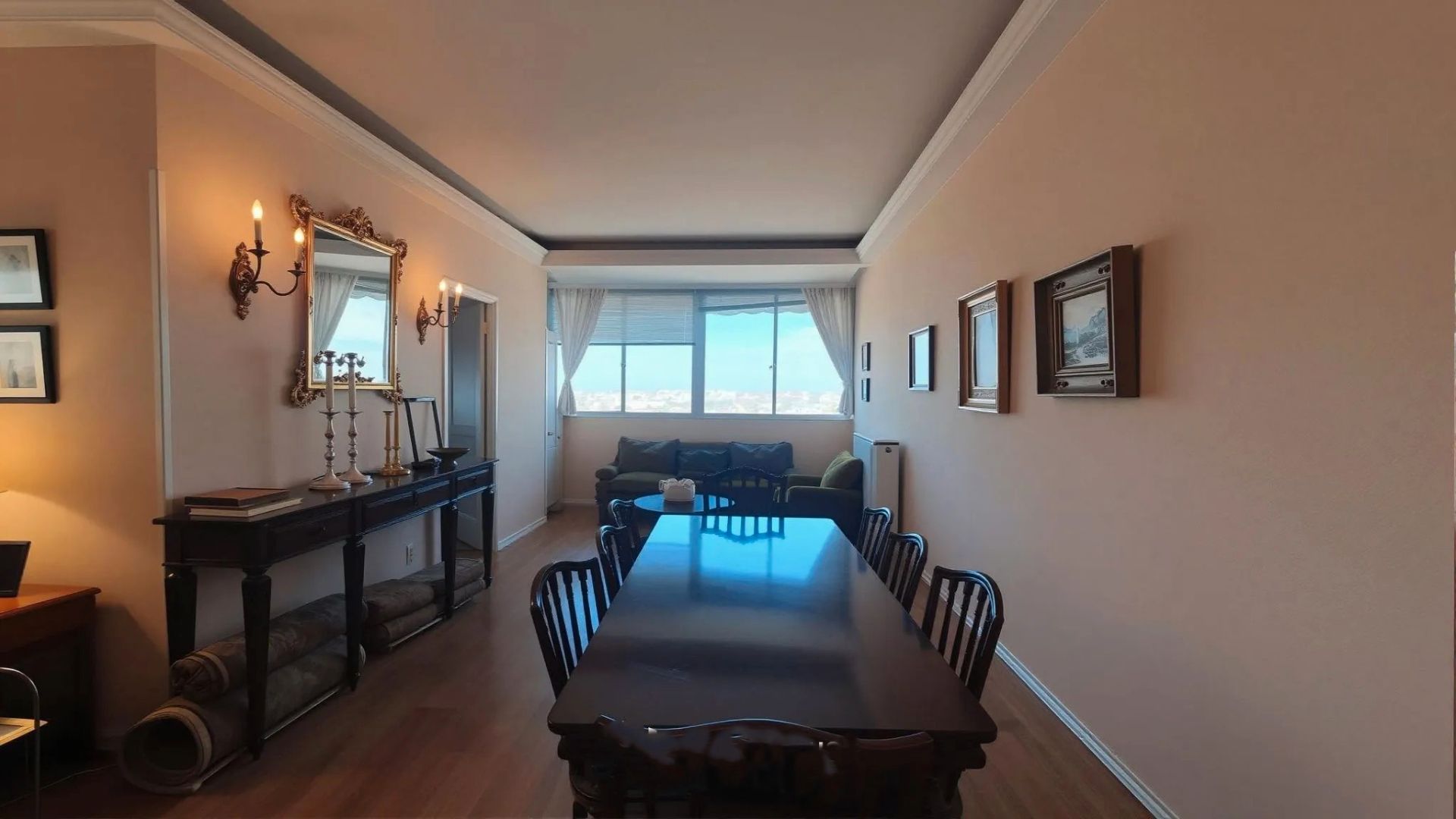Dining room of Flat for sale in  Madrid Capital  with Air Conditioner, Heating and Terrace