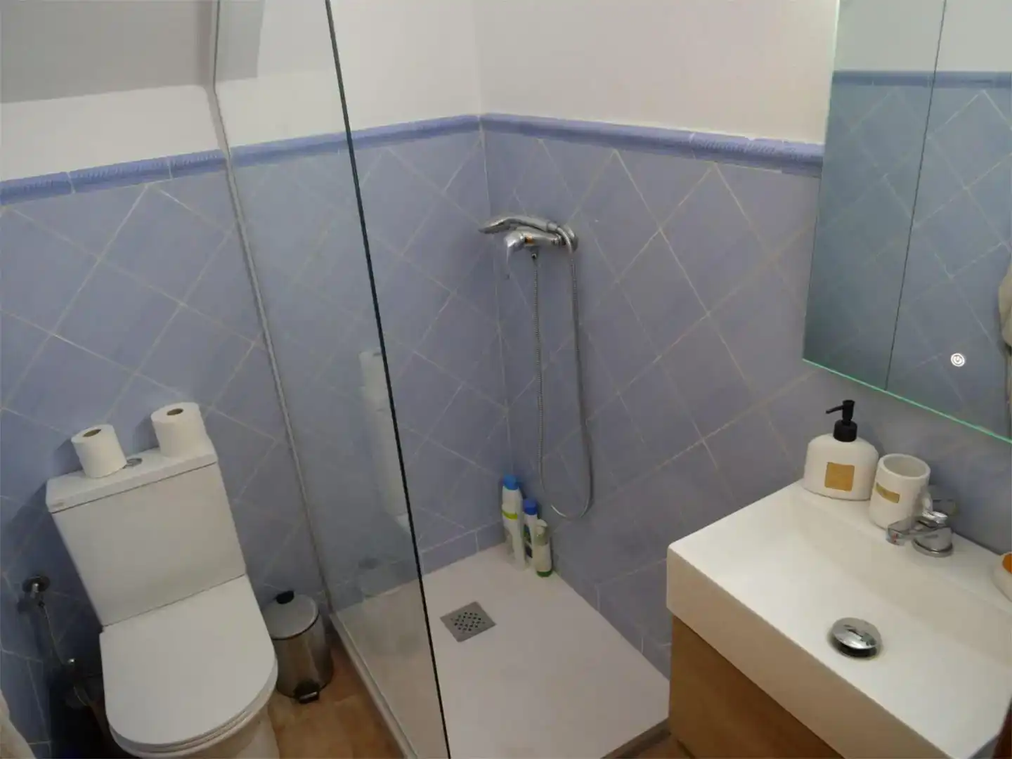 Badezimmer von Wohnung zur Miete in Baeza mit Privatgarten, Abstellraum und Möbliert