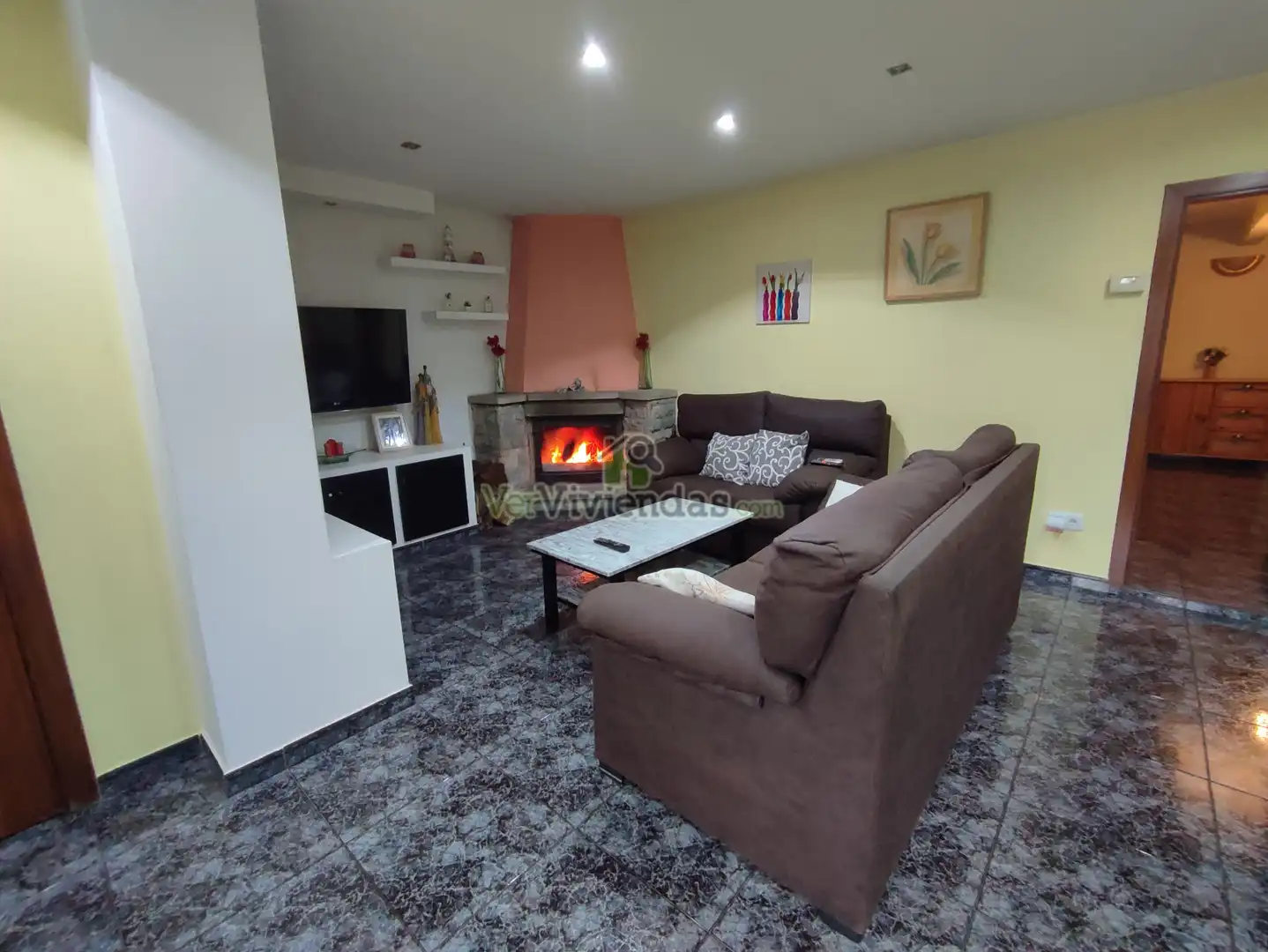 Sala d'estar de Casa o xalet en venda en Vacarisses amb Aire condicionat, Calefacció i Jardí privat