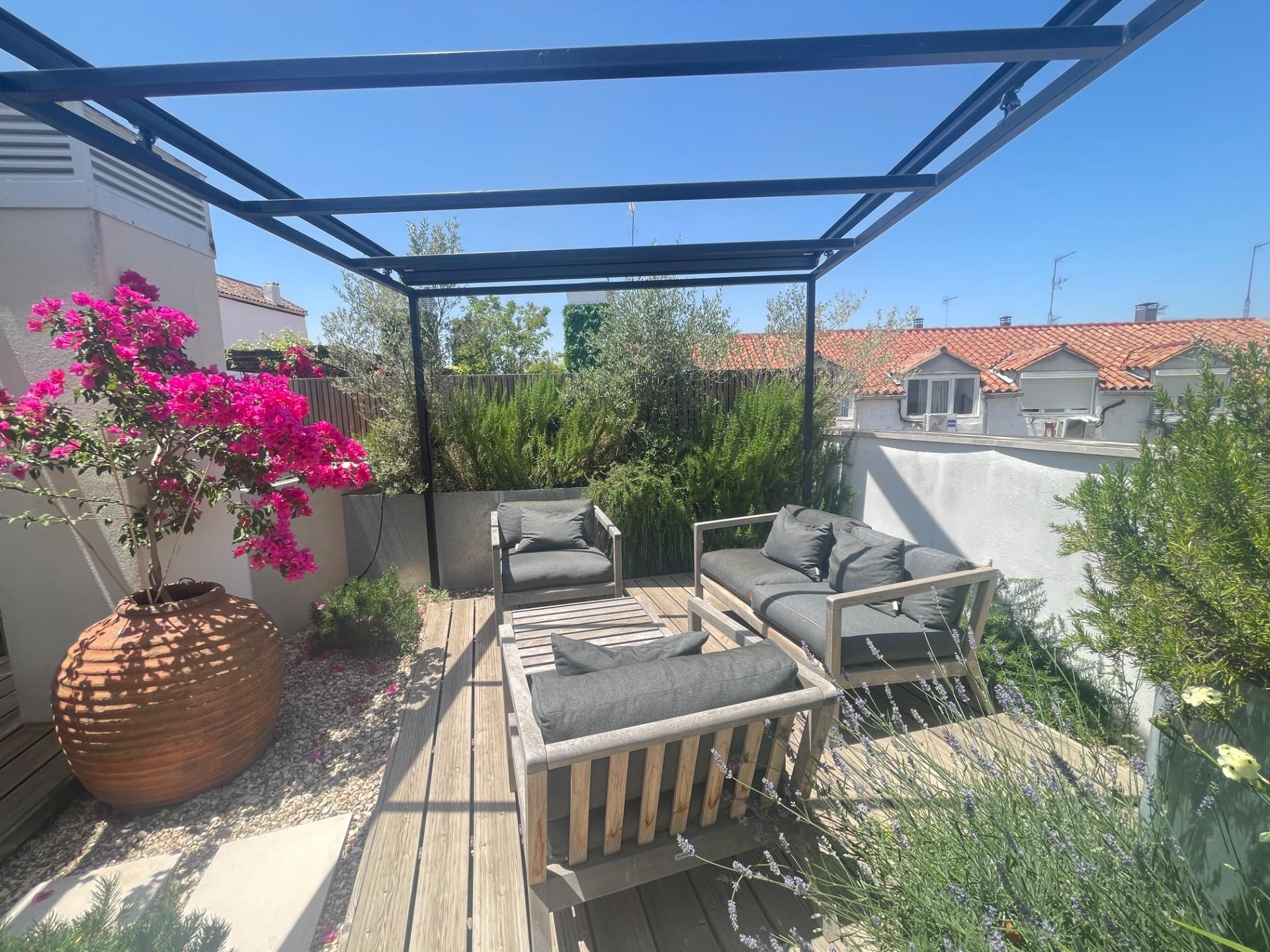 Terrace of Attic to rent in  Madrid Capital  with Air Conditioner, Terrace and Swimming Pool