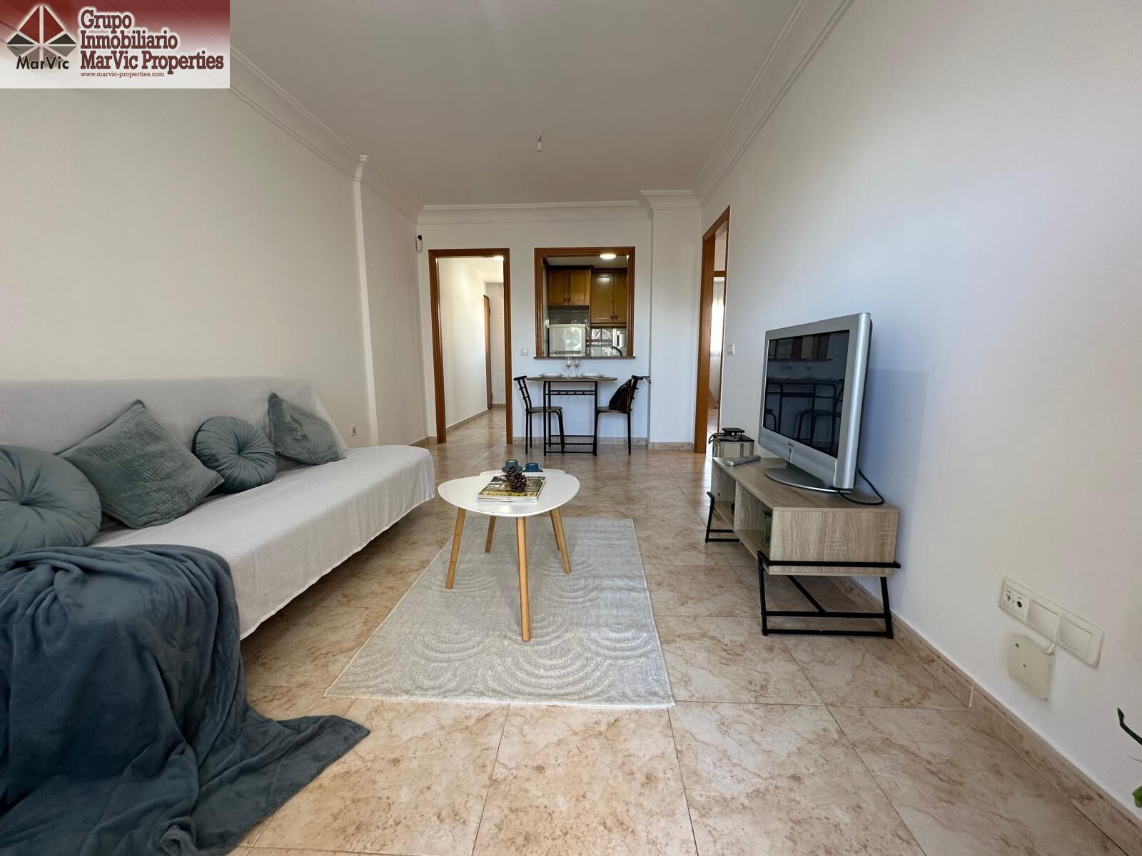 Living room of Apartment for sale in Villajoyosa / La Vila Joiosa  with Air Conditioner, Heating and Private garden