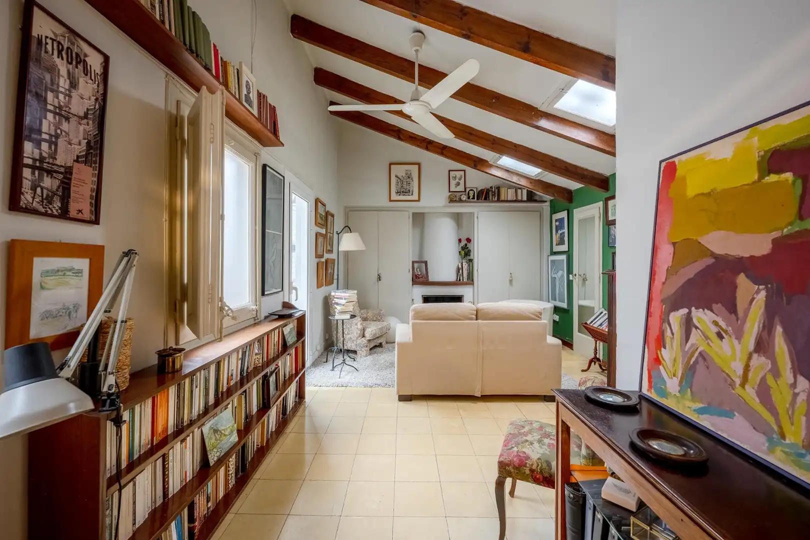 Sala de estar de Ático en venta en Barcelona con Terraza y Trastero