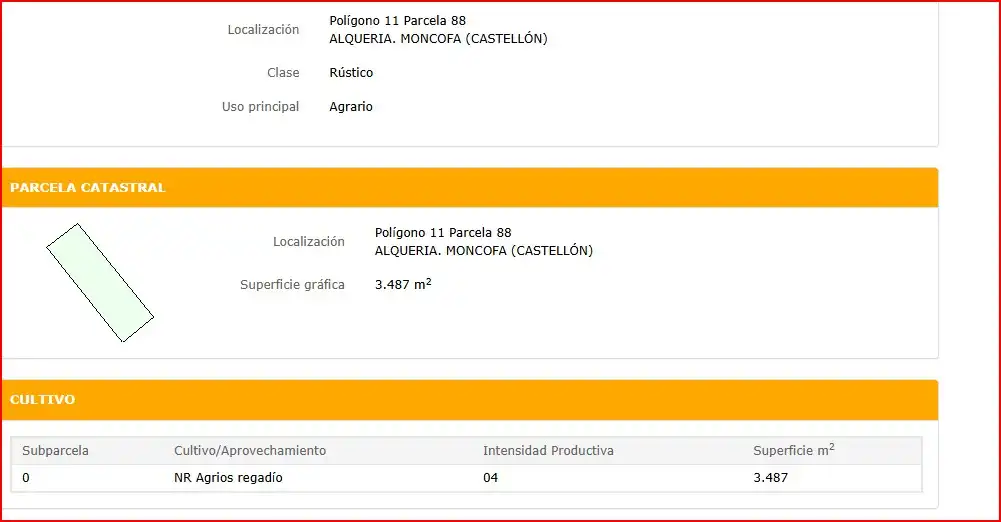 Terreny rústic en venda a Moncófar Pueblo, imagen 5