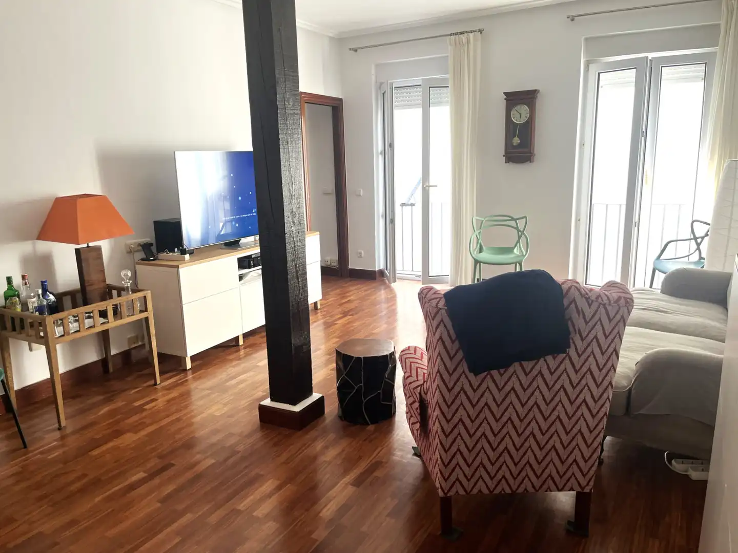 Sala de estar de Piso de alquiler en Donostia - San Sebastián  con Calefacción, Amueblado y Horno