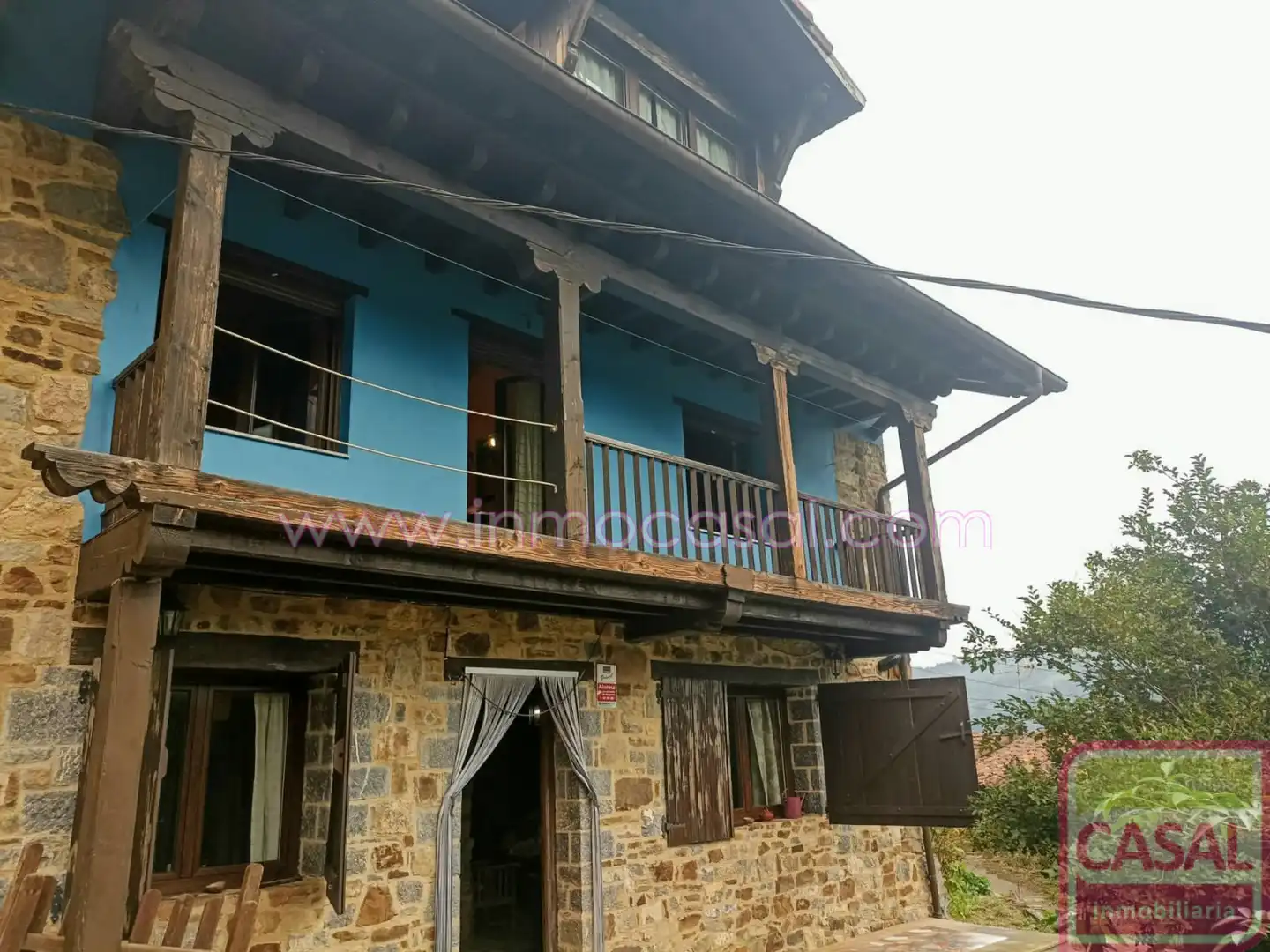 Vista exterior de Casa o chalet en venta en Riosa con Calefacción y Amueblado