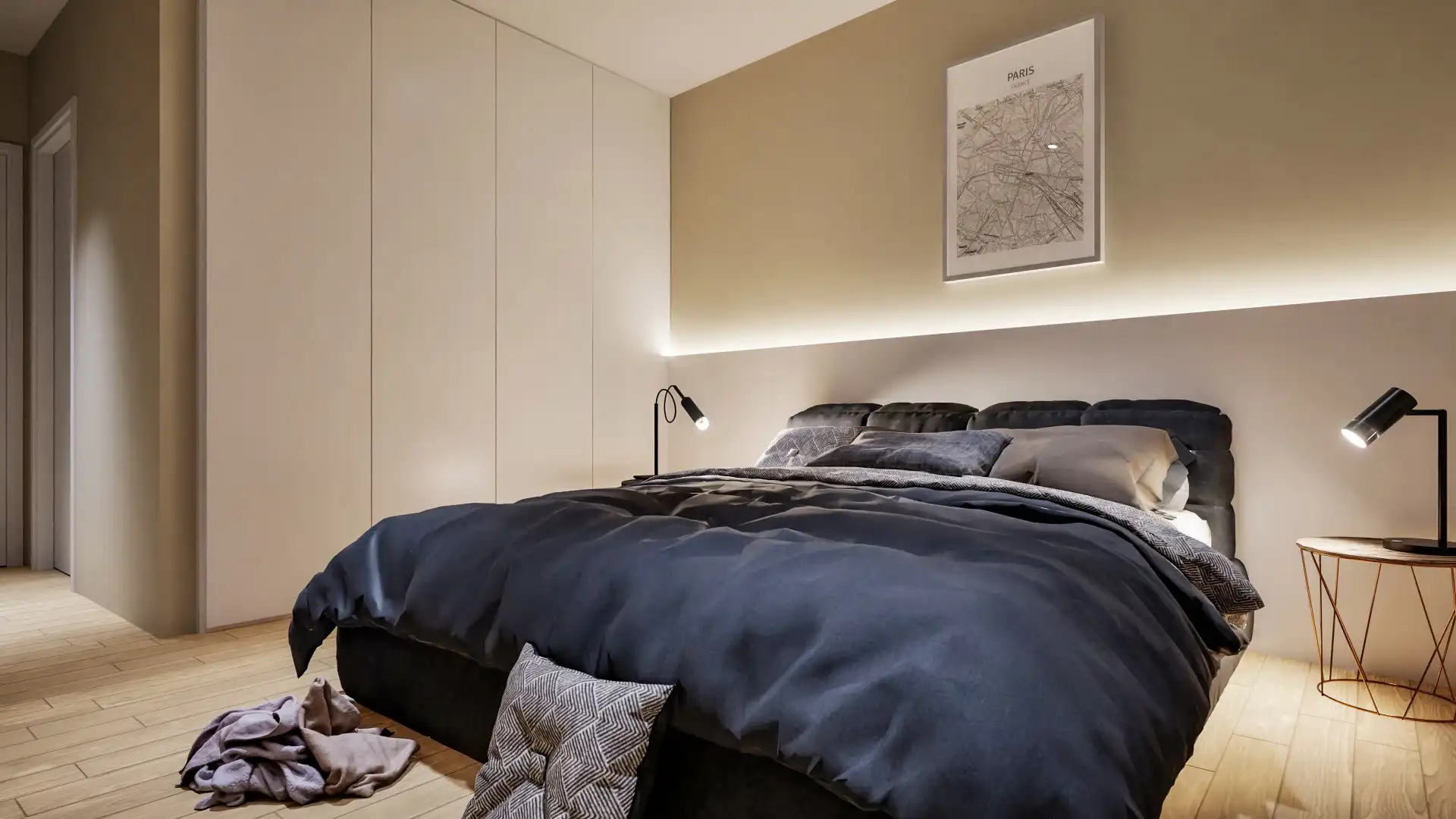 Schlafzimmer von Wohnung zum Verkauf in Sant Fruitós de Bages mit Klimaanlage, Heizung und Parkett