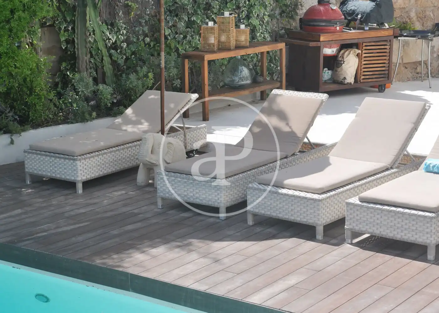 Terrace of Houses for rent in  Palma de Mallorca  with Air Conditioner, Heating and Private garden