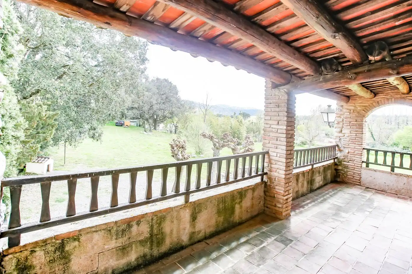 Terrassa de Finca rústica en venda en La Cellera de Ter amb Jardí privat i Terrassa
