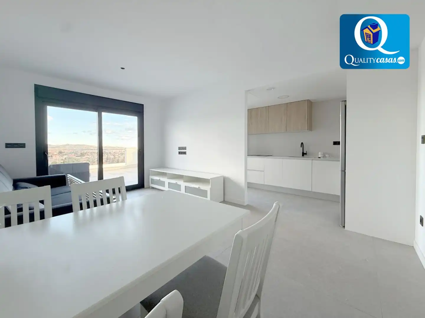 Comedor de Apartamento en venta en Mutxamel con Terraza y Piscina comunitaria