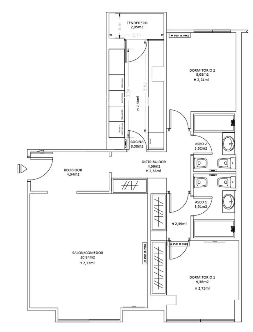 Flat for rent in Arganzuela