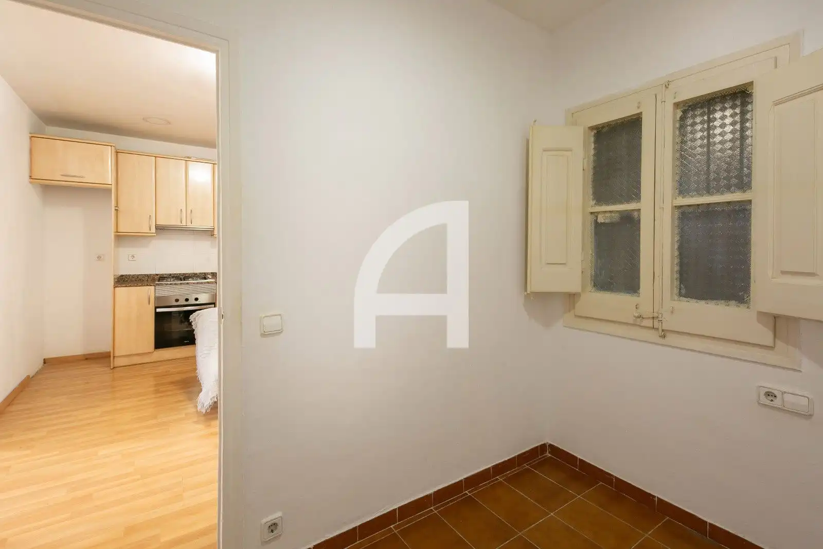 Kitchen of Flat for sale in Barcelona  with Parquet flooring and Terrace
