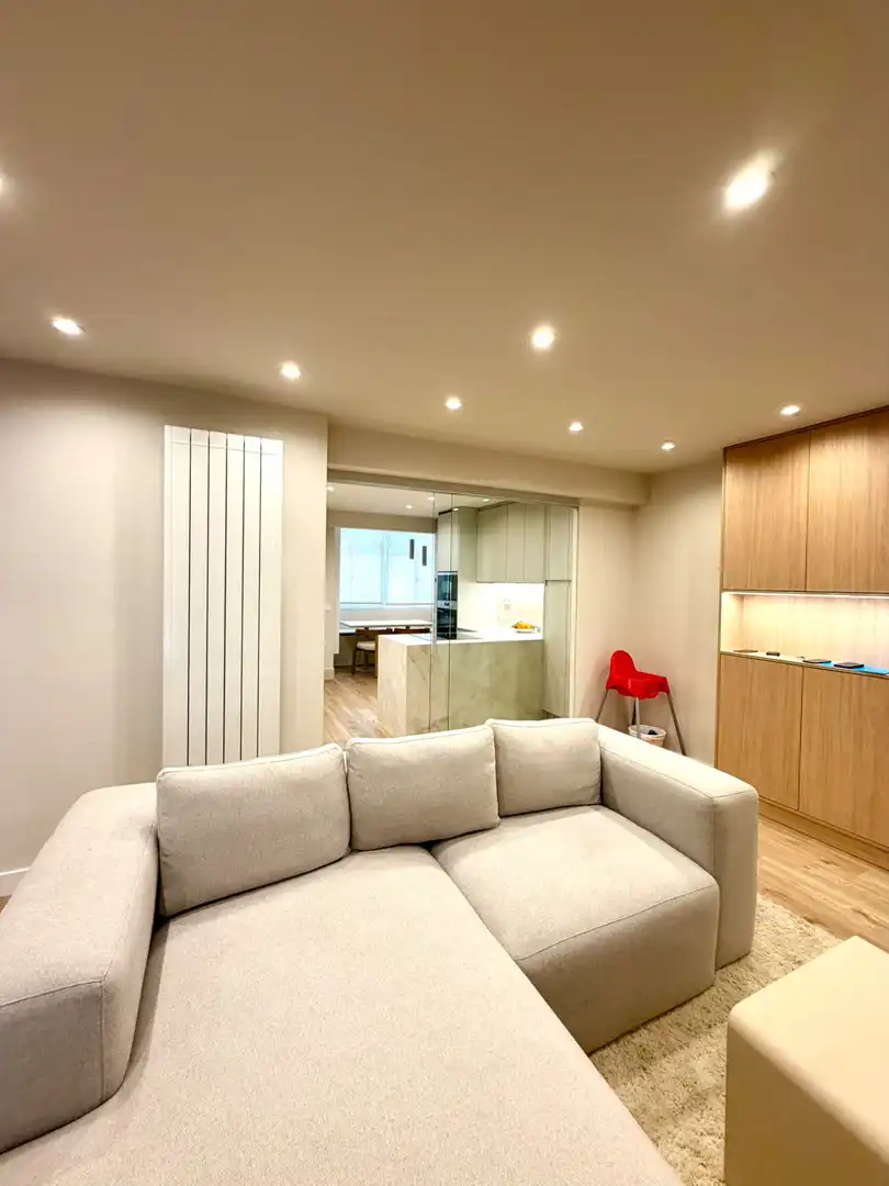 Living room of Flat for rent in Gijón   with Heating and Furnished