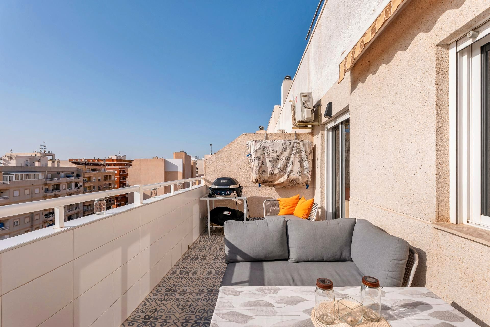 Terrace of Flat for sale in Torrevieja  with Furnished and Community pool