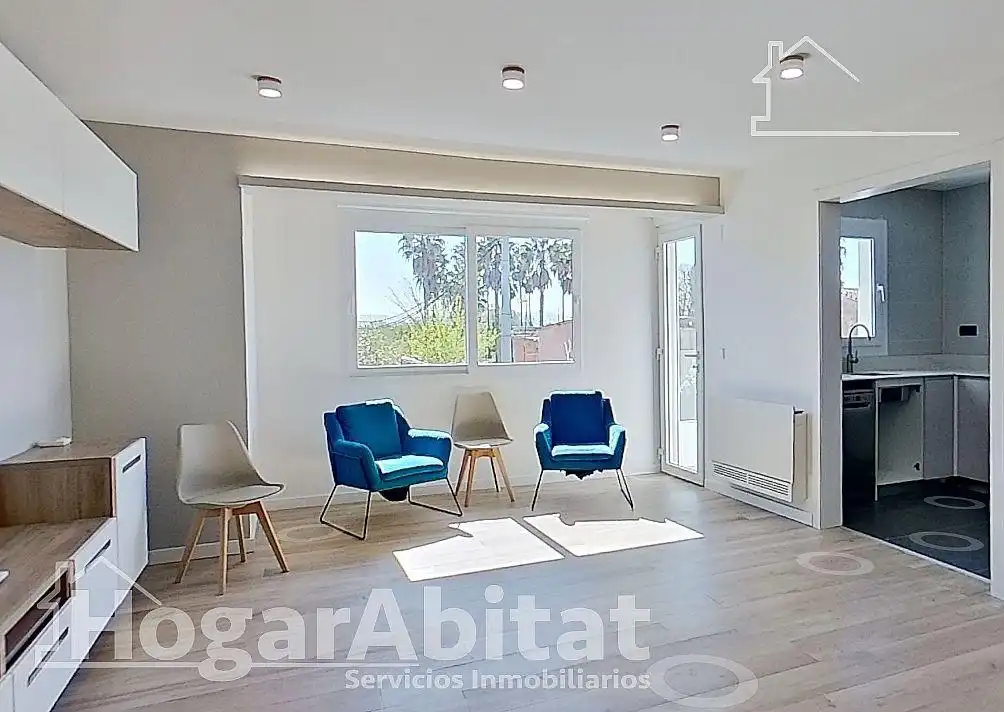 Sala de estar de Casa o chalet en venta en Benimuslem con Aire acondicionado, Calefacción y Terraza