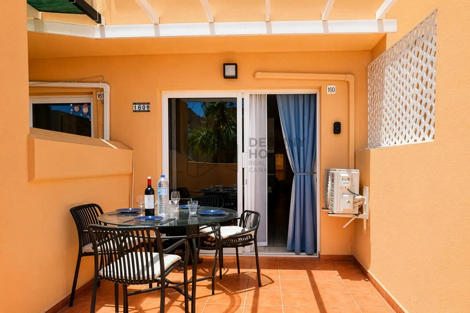 Terraza de Apartamento en venta en Pájara con Aire acondicionado, Jardín privado y Piscina comunitaria
