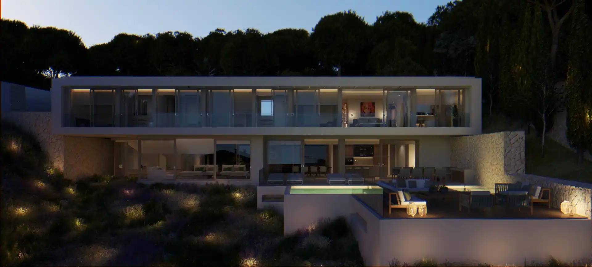 Vista exterior de Casa o xalet en venda en Calvià amb Aire condicionat, Jardí privat i Traster