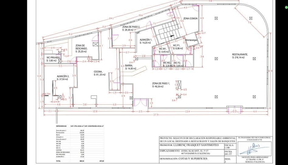 Photo 1 of Premises to rent in Alacant, Daimús, Valencia