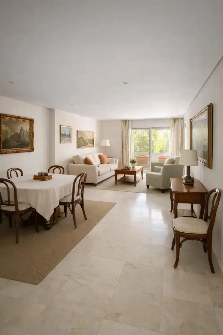 Sala de estar de Piso de alquiler en Sevilla con Aire acondicionado, Terraza y Trastero