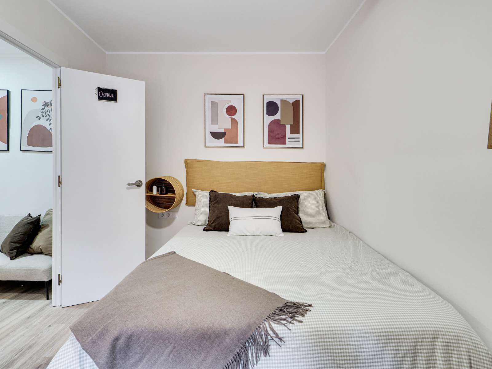 Bedroom of Flat to share in  Barcelona Capital  with Air Conditioner and Terrace