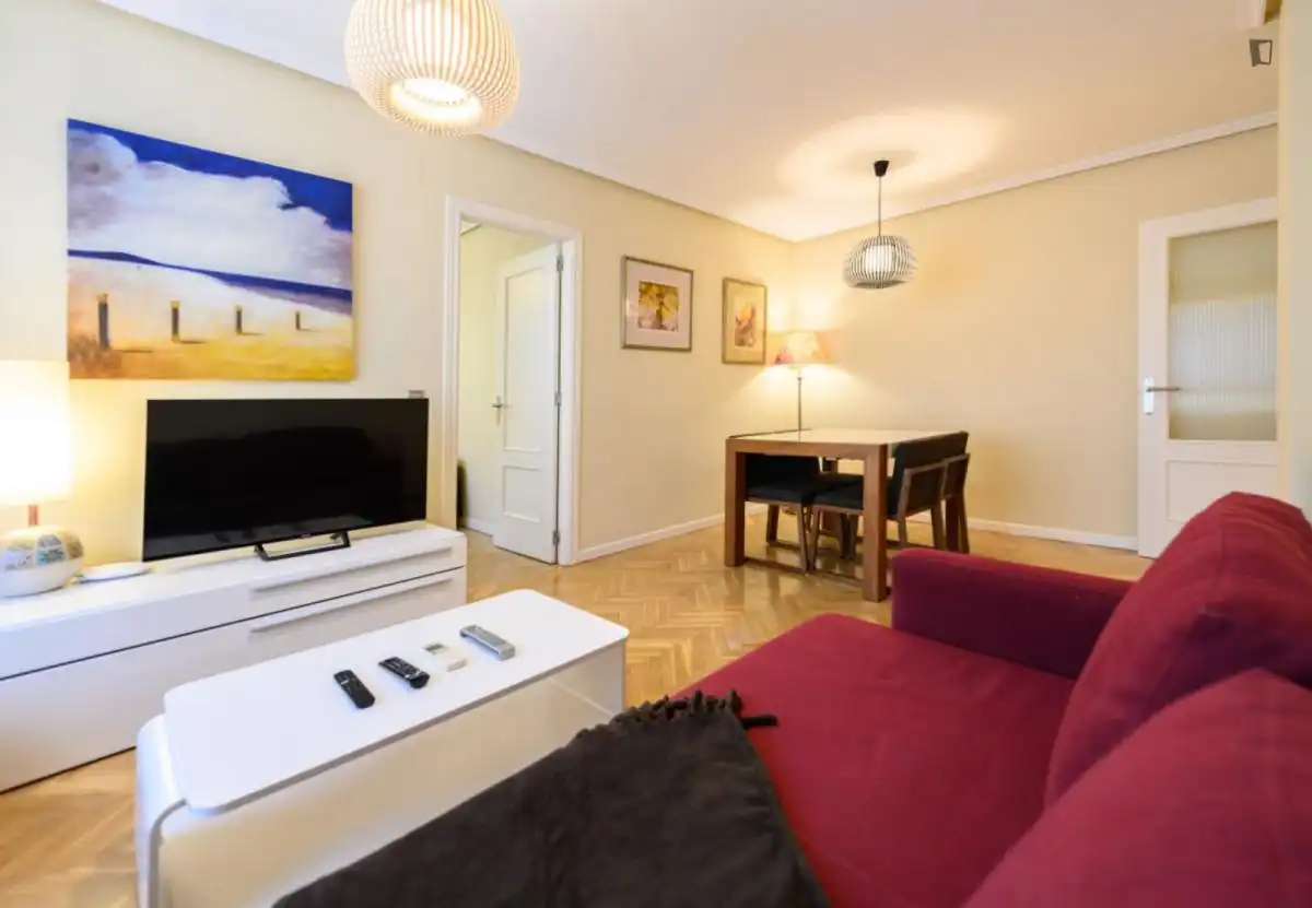 Living room of Apartments for rent in Madrid  with Air Conditioner, Heating and Furnished