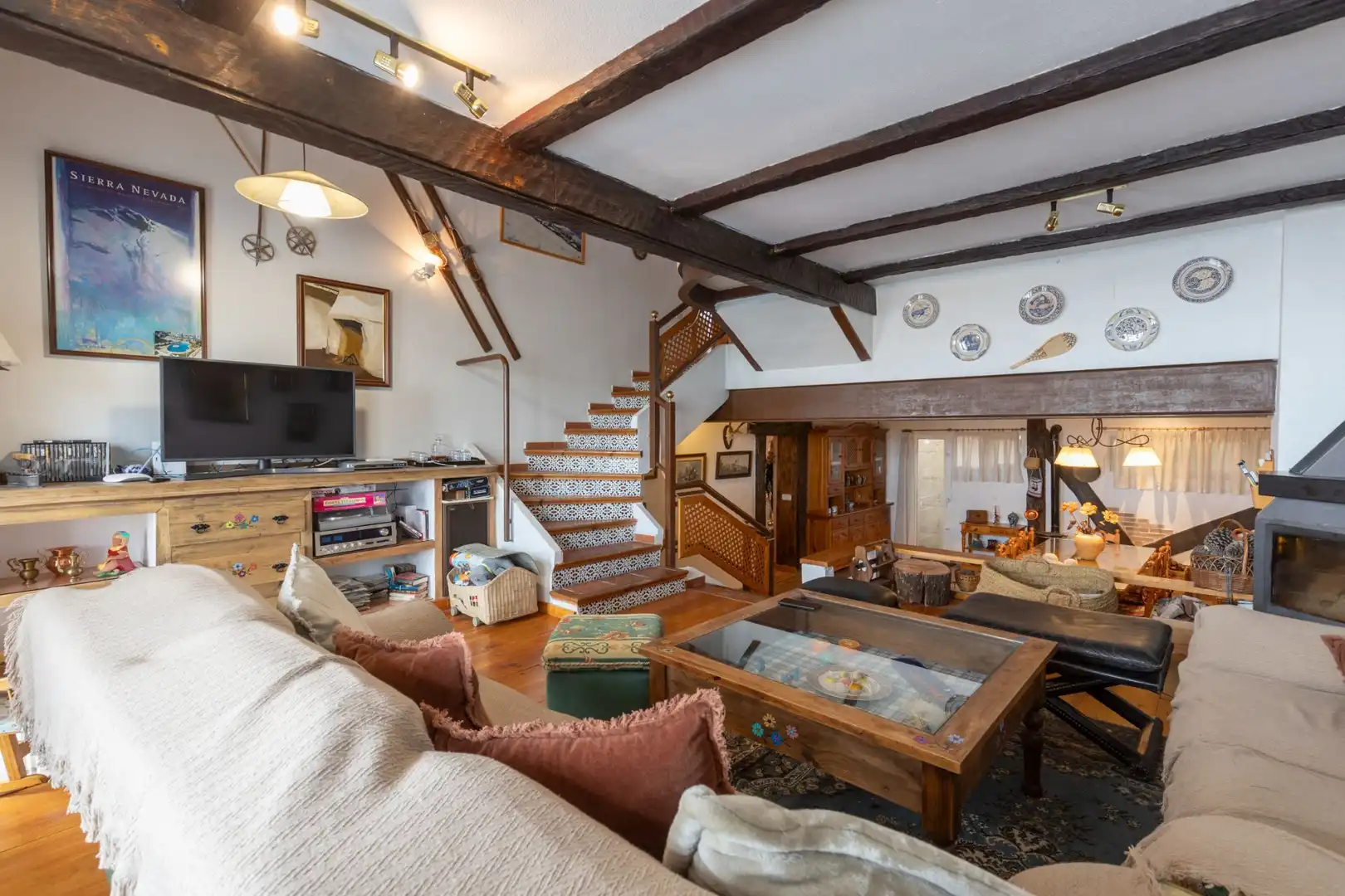 Sala de estar de Casa o chalet en venta en Sierra Nevada con Calefacción, Trastero y Amueblado