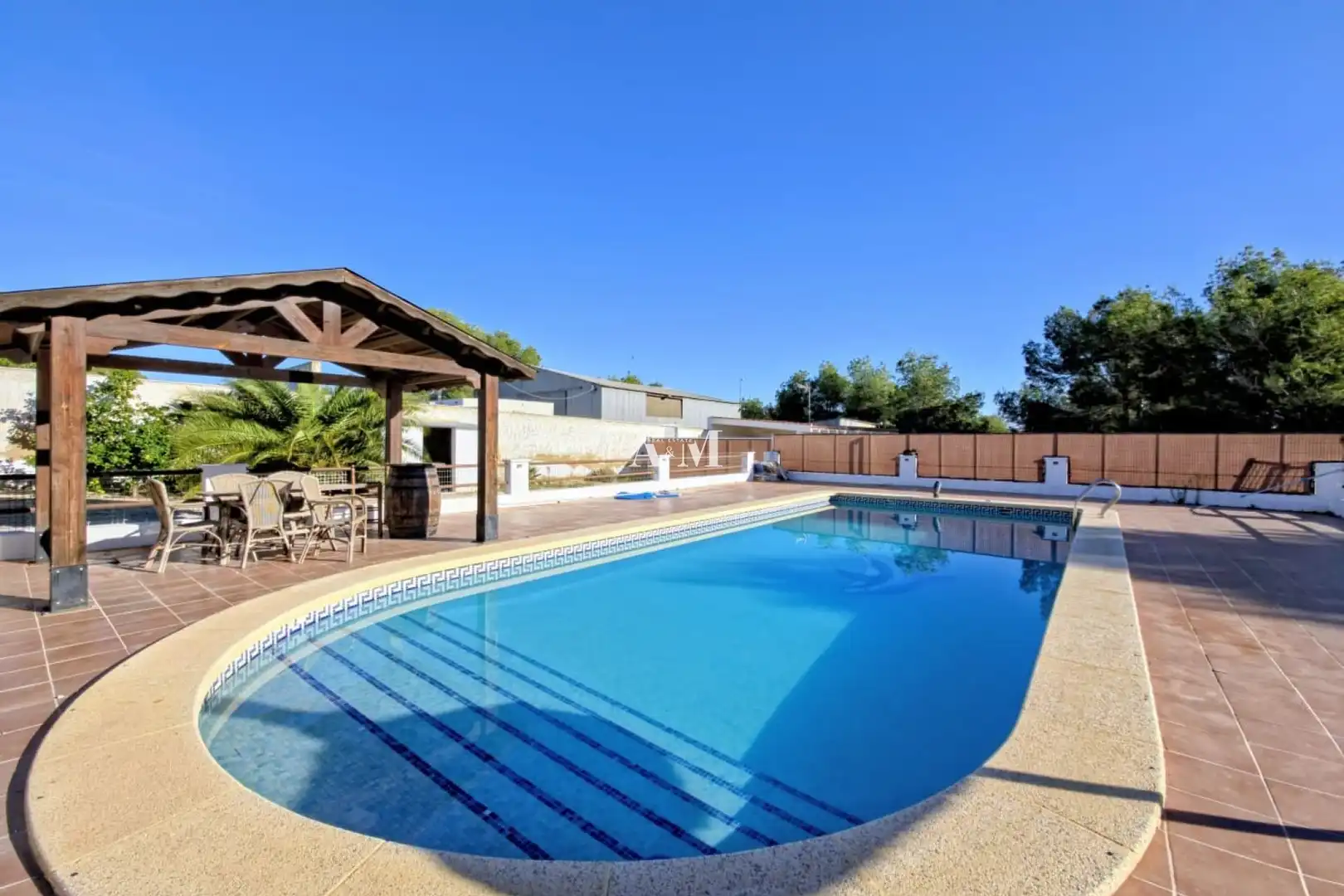 Piscina de Casa o xalet de lloguer en Pilar de la Horadada amb Aire condicionat, Calefacció i Jardí privat