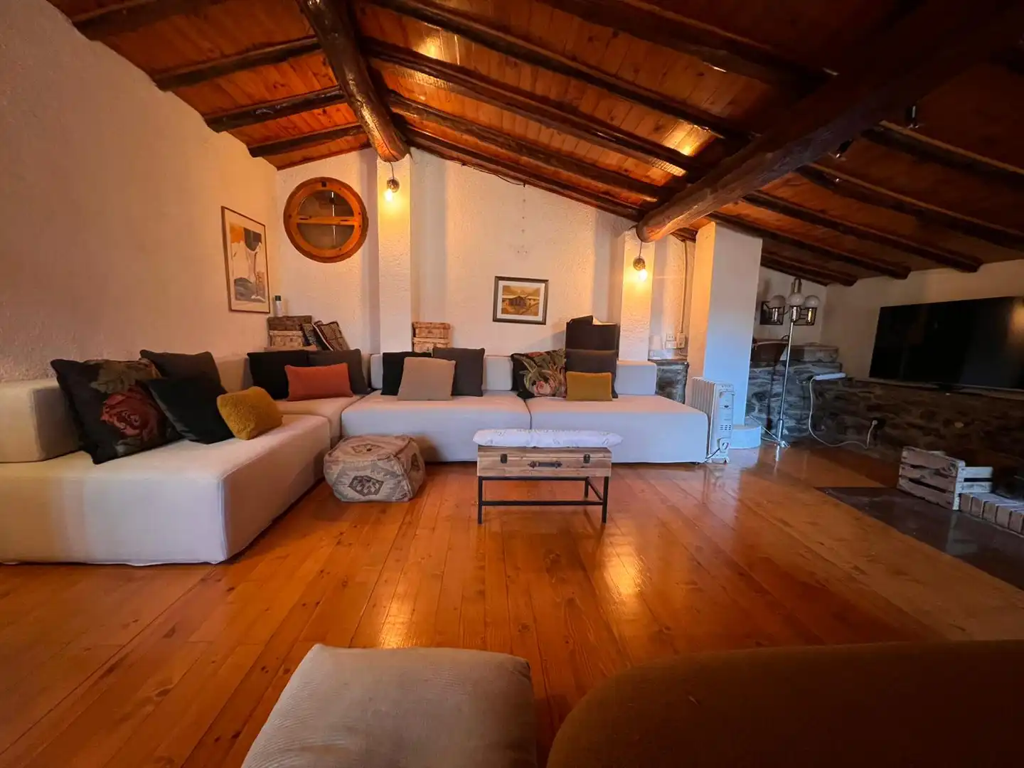 Living room of Houses for sale in Vilallonga de Ter  with Furnished