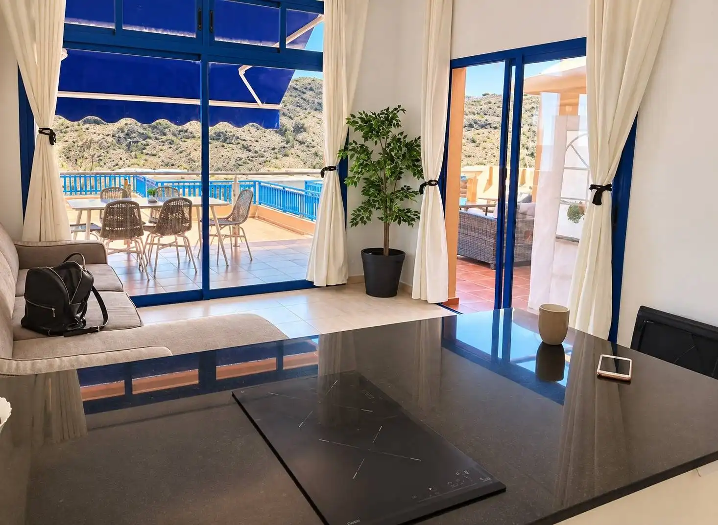 Terraza de Apartamento de alquiler en Playa del Cura - Taurito