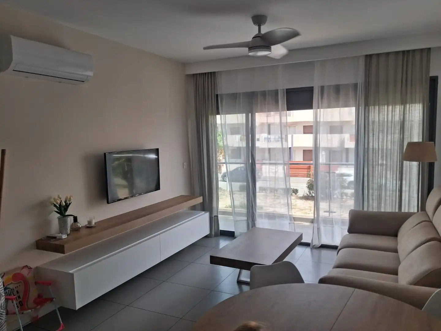 Living room of Attic for rent in Pilar de la Horadada  with Air Conditioner, Terrace and Furnished