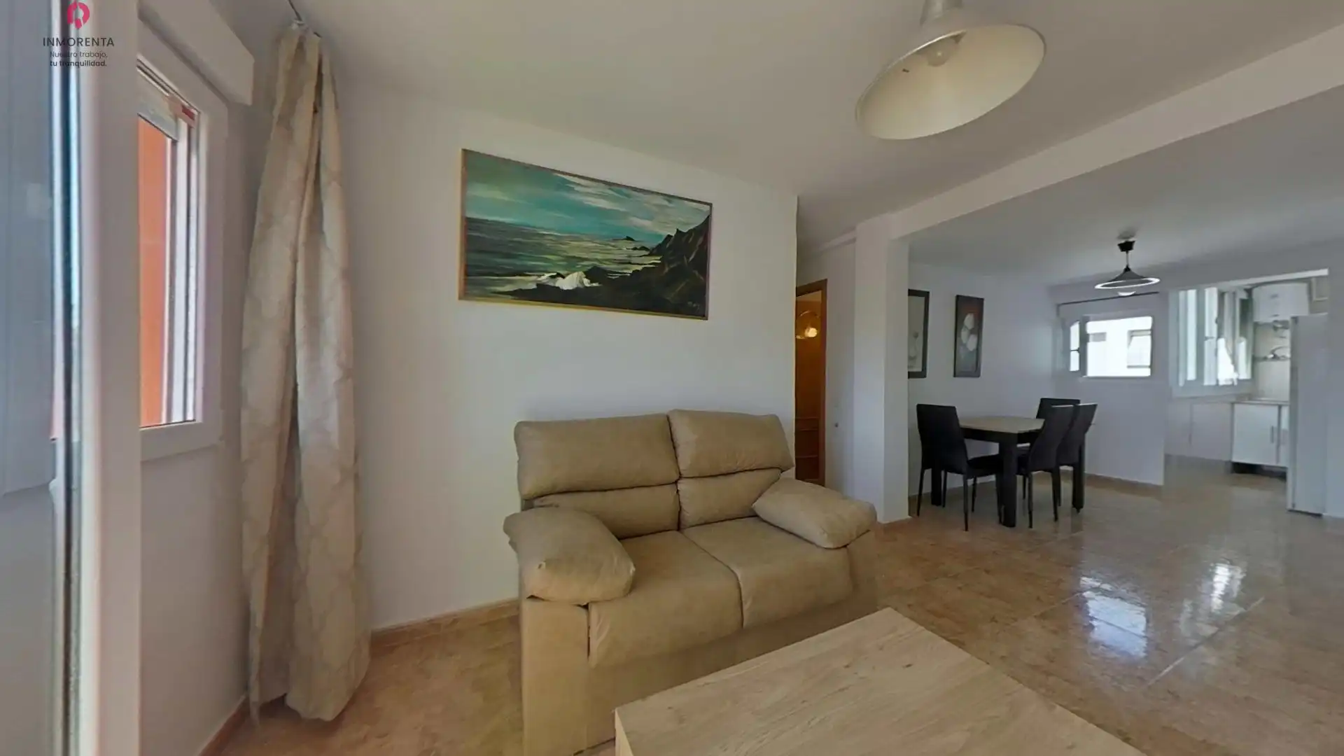Sala de estar de Piso de alquiler en Madrid con Calefacción, Jardín privado y Terraza