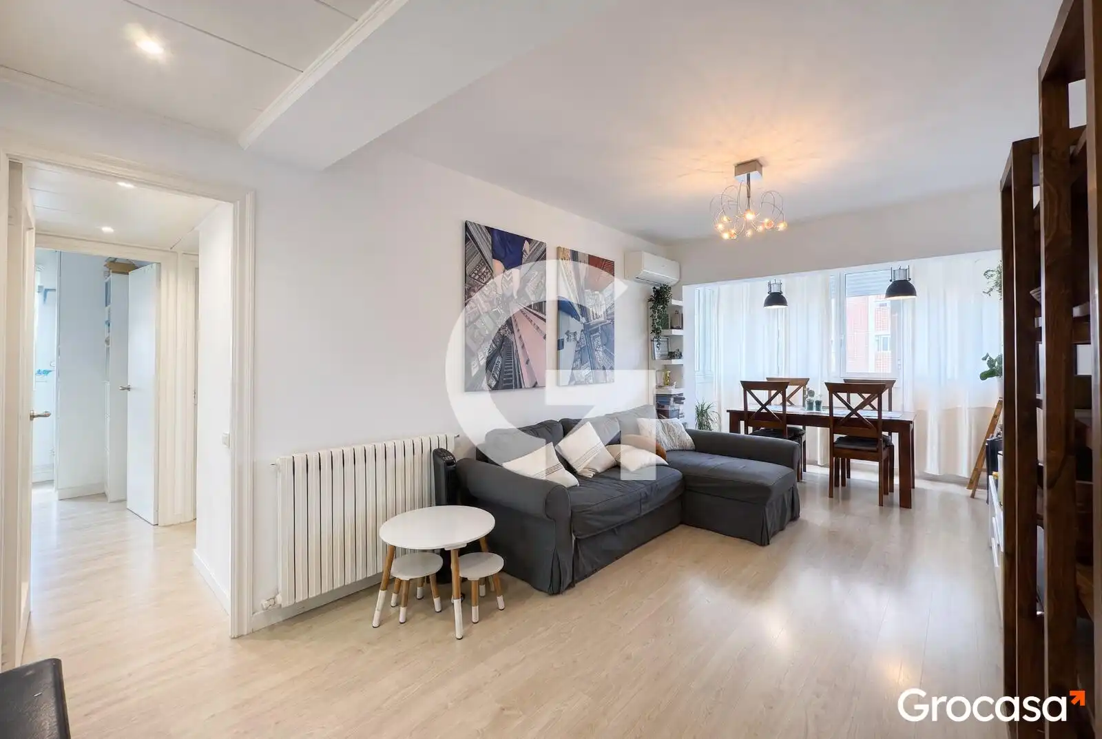 Sala de estar de Piso en venta en Barcelona con Aire acondicionado, Calefacción y Trastero