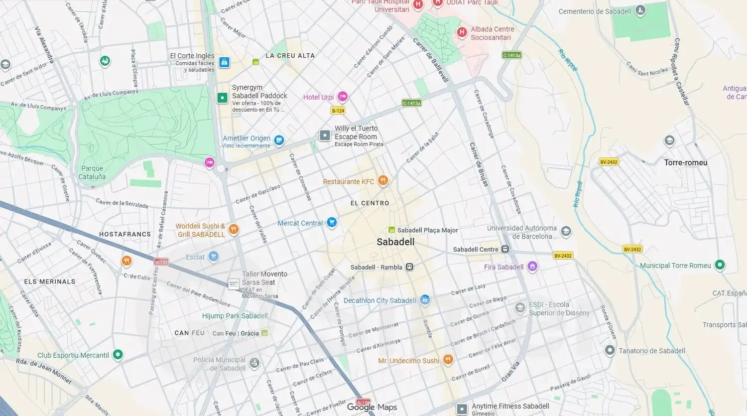 Exterior view of Commercial properties for sale in Sabadell