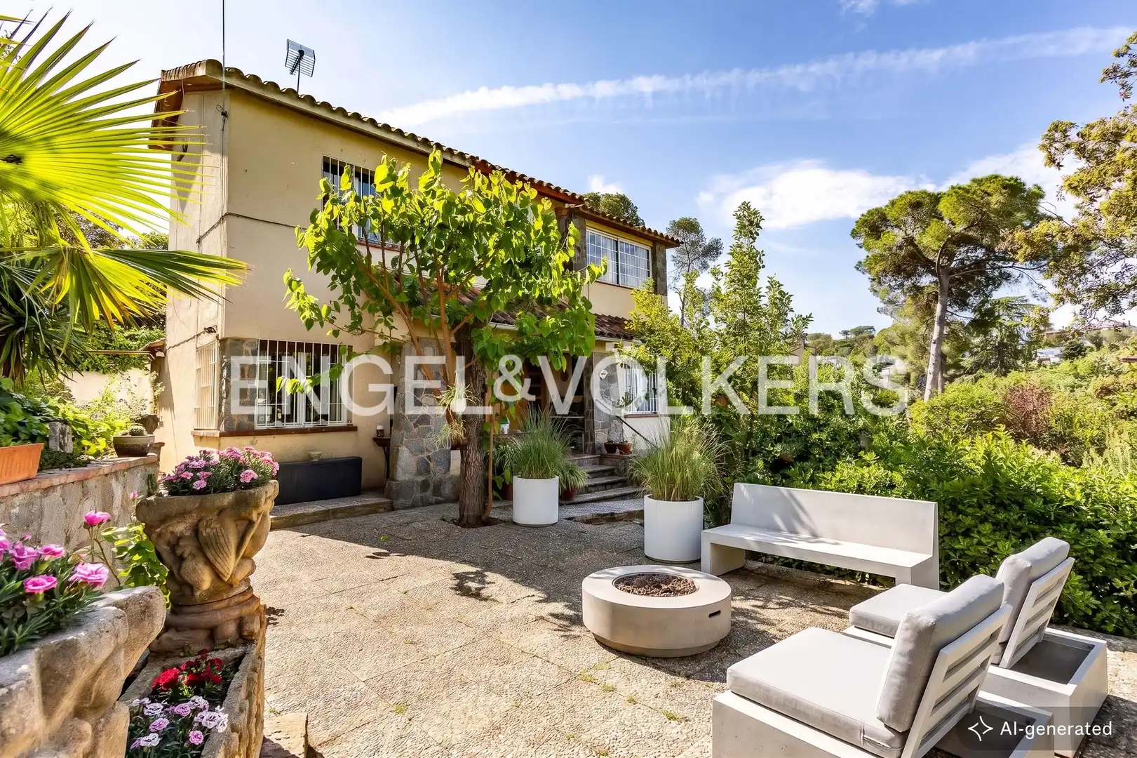 Vista exterior de Casa o xalet en venda en Sant Cugat del Vallès amb Calefacció, Jardí privat i Parquet