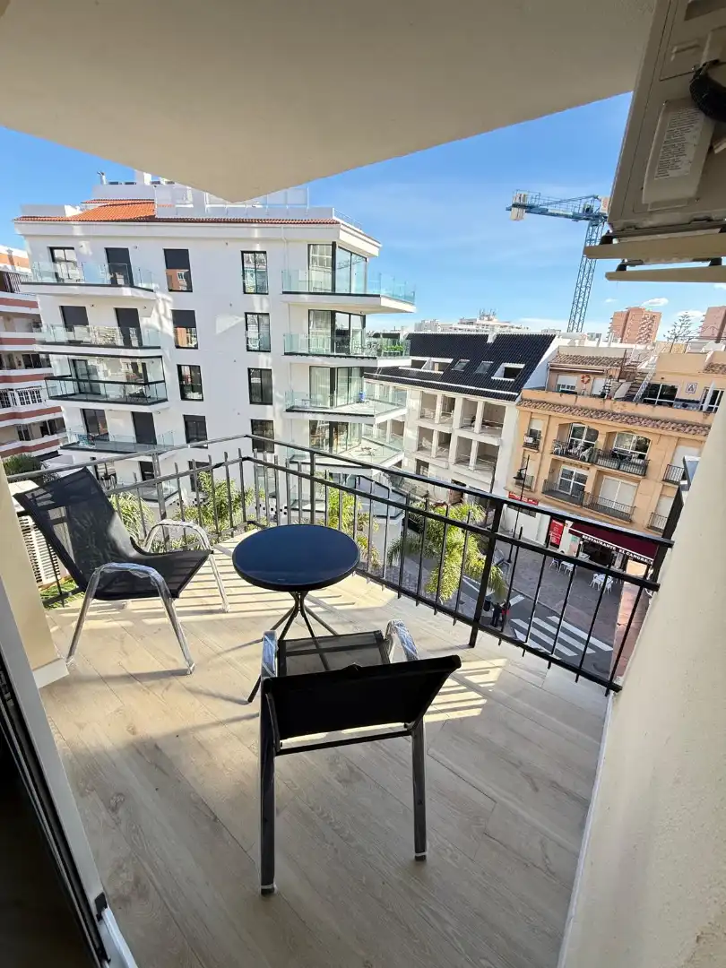 Terraza de Estudio de alquiler en Fuengirola con Aire acondicionado, Calefacción y Terraza
