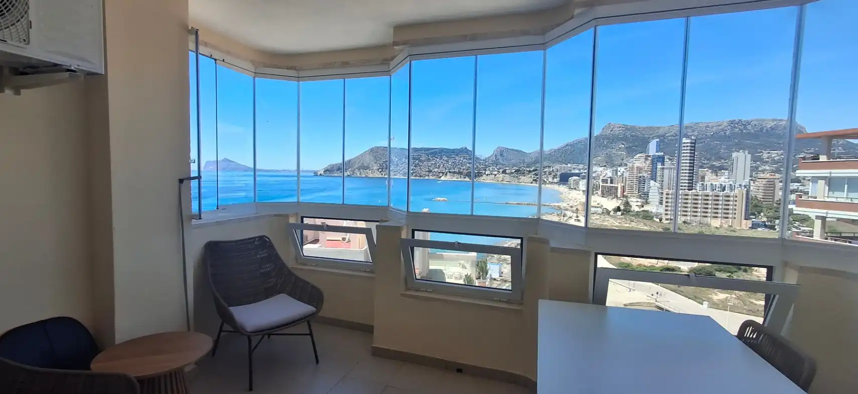 Bedroom of Apartments for sale in Calpe / Calp  with Air Conditioner, Terrace and Swimming Pool