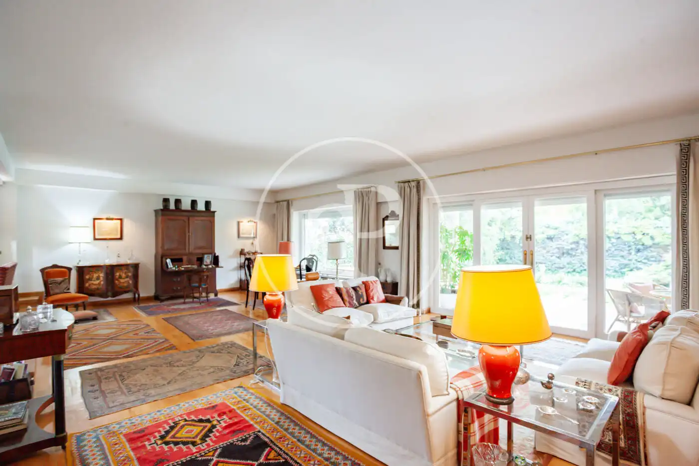 Living room of Houses for sale in Madrid  with Heating, Private garden and Terrace