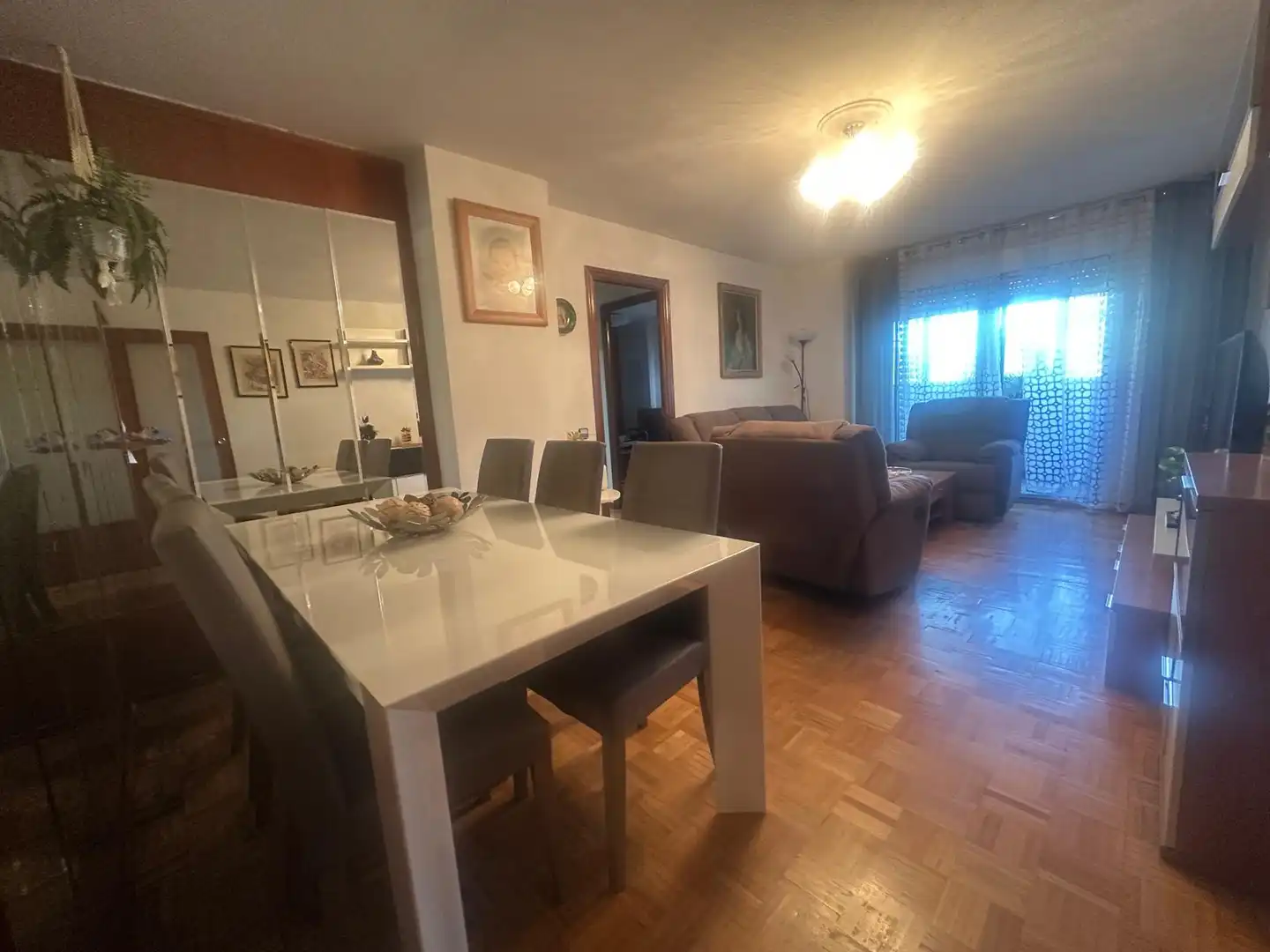 Living room of Flat for sale in Madrid  with Heating, Terrace and Furnished