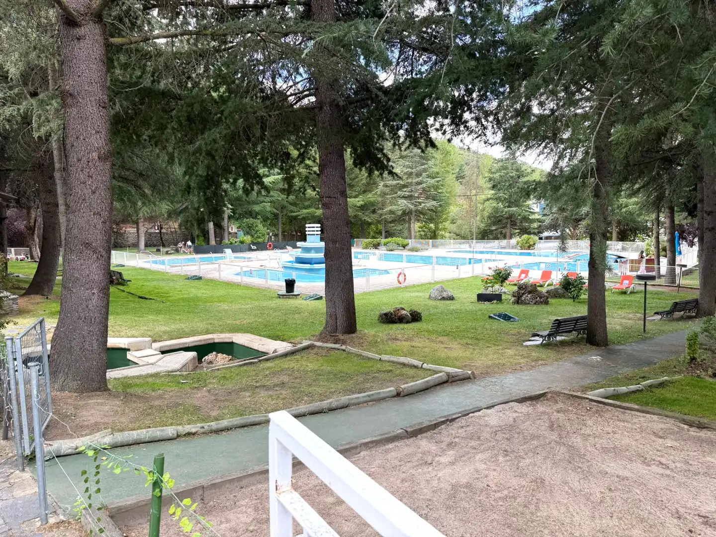 Swimming pool of Flat for sale in Vegas de Matute, Segovia