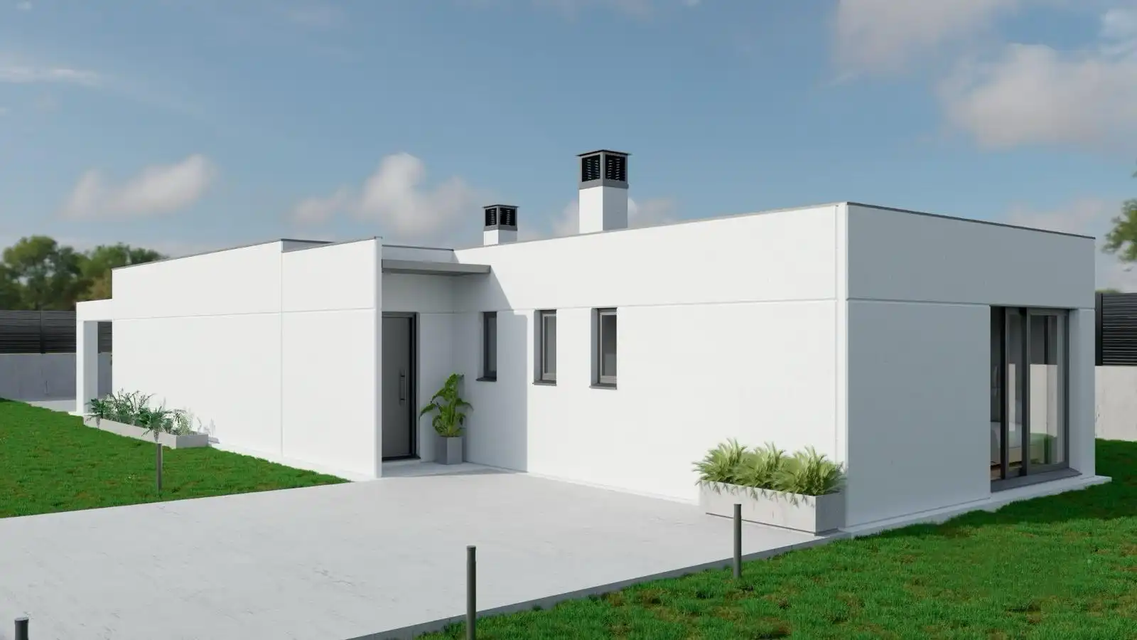 Vista exterior de Casa o chalet en venta en Bescanó
