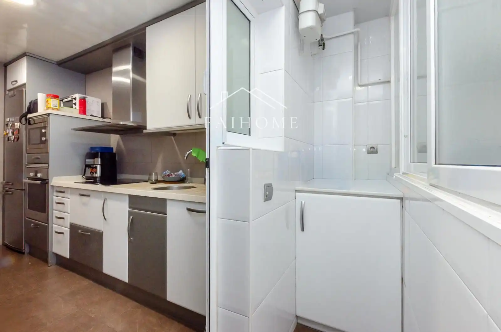 Cocina de Piso en venta en Sabadell con Calefacción, Parquet y Terraza