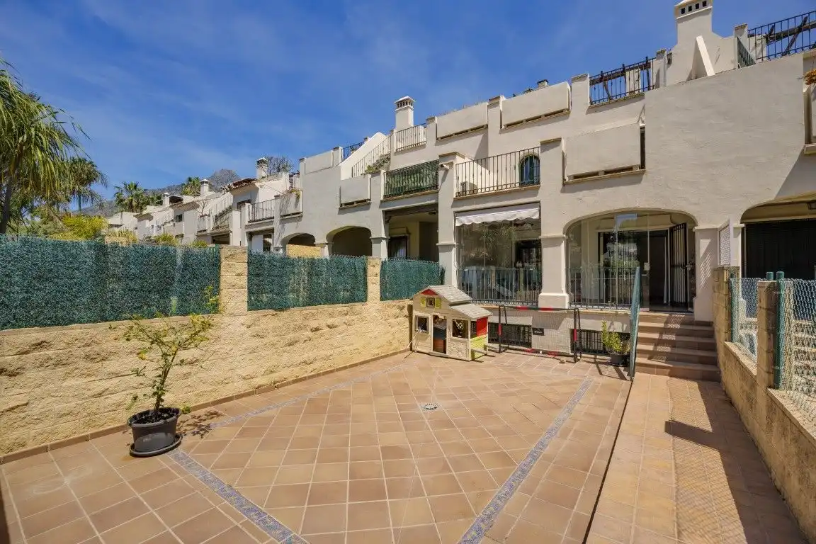 Exterior view of Detached homes for sale in Marbella  with Air Conditioner, Heating and Private garden