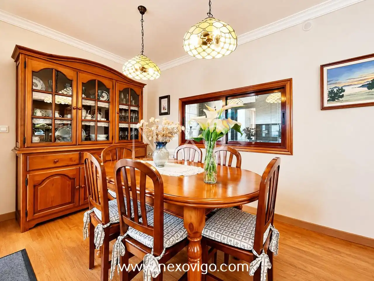 Esszimmer von Haus oder Chalet zum Verkauf in Cangas  mit Heizung, Privatgarten und Terrasse