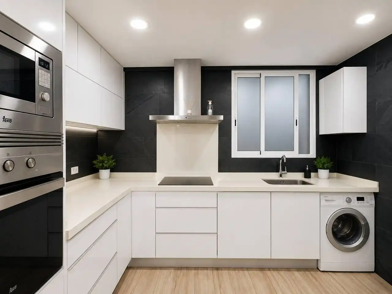 Kitchen of Flat for sale in Alicante / Alacant  with Air Conditioner, Heating and Private garden