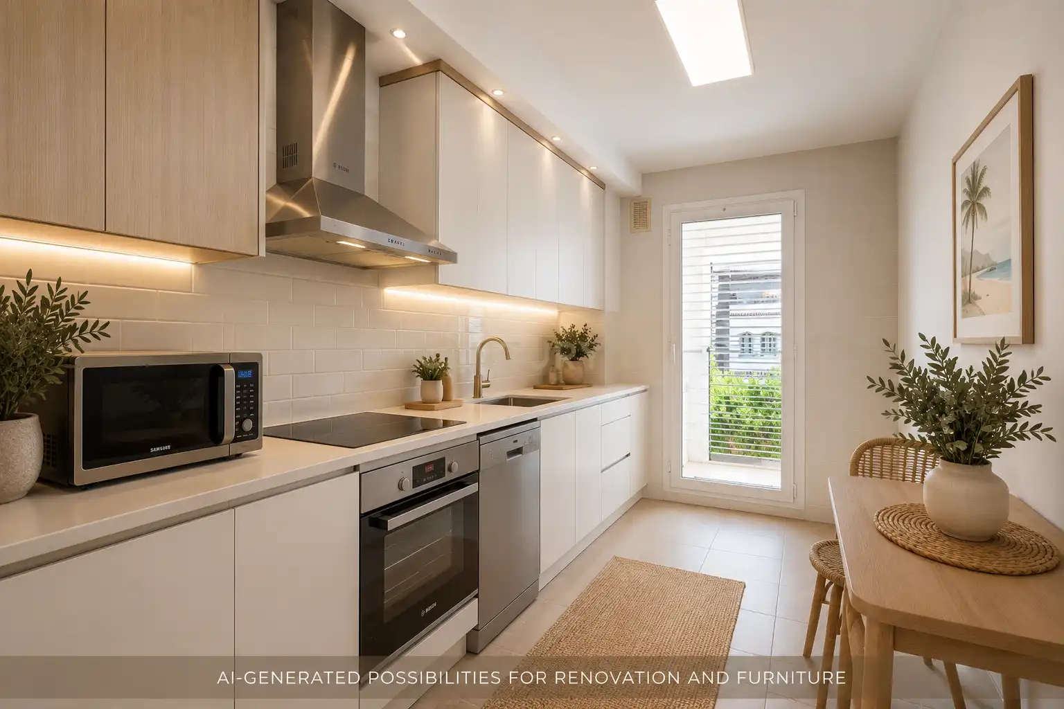 Kitchen of Apartments for sale in Marbella  with Air Conditioner, Swimming Pool and Washing machine