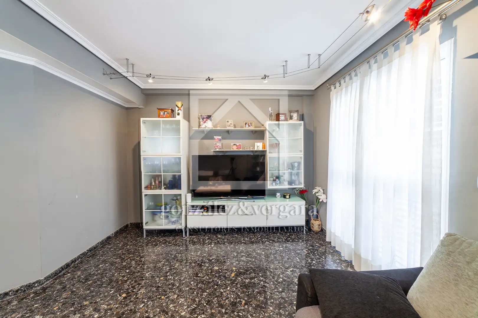 Sala de estar de Casa adosada en venta en Alzira con Aire acondicionado, Calefacción y Terraza