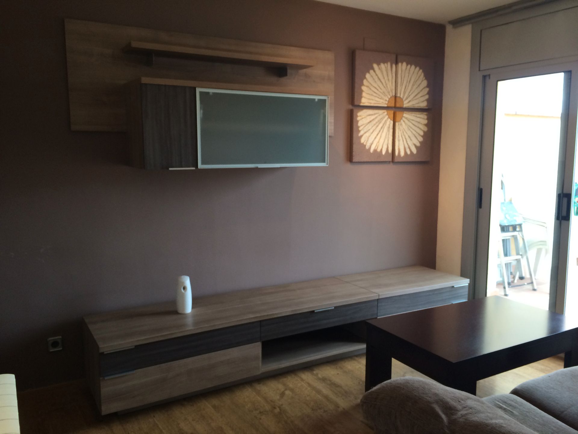 Sala de estar de Piso en venta en Montornès del Vallès con Parquet y Terraza